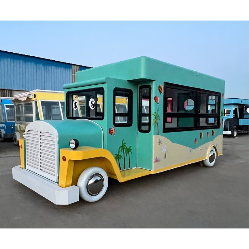 Food truck retro plage turquoise - Kelly